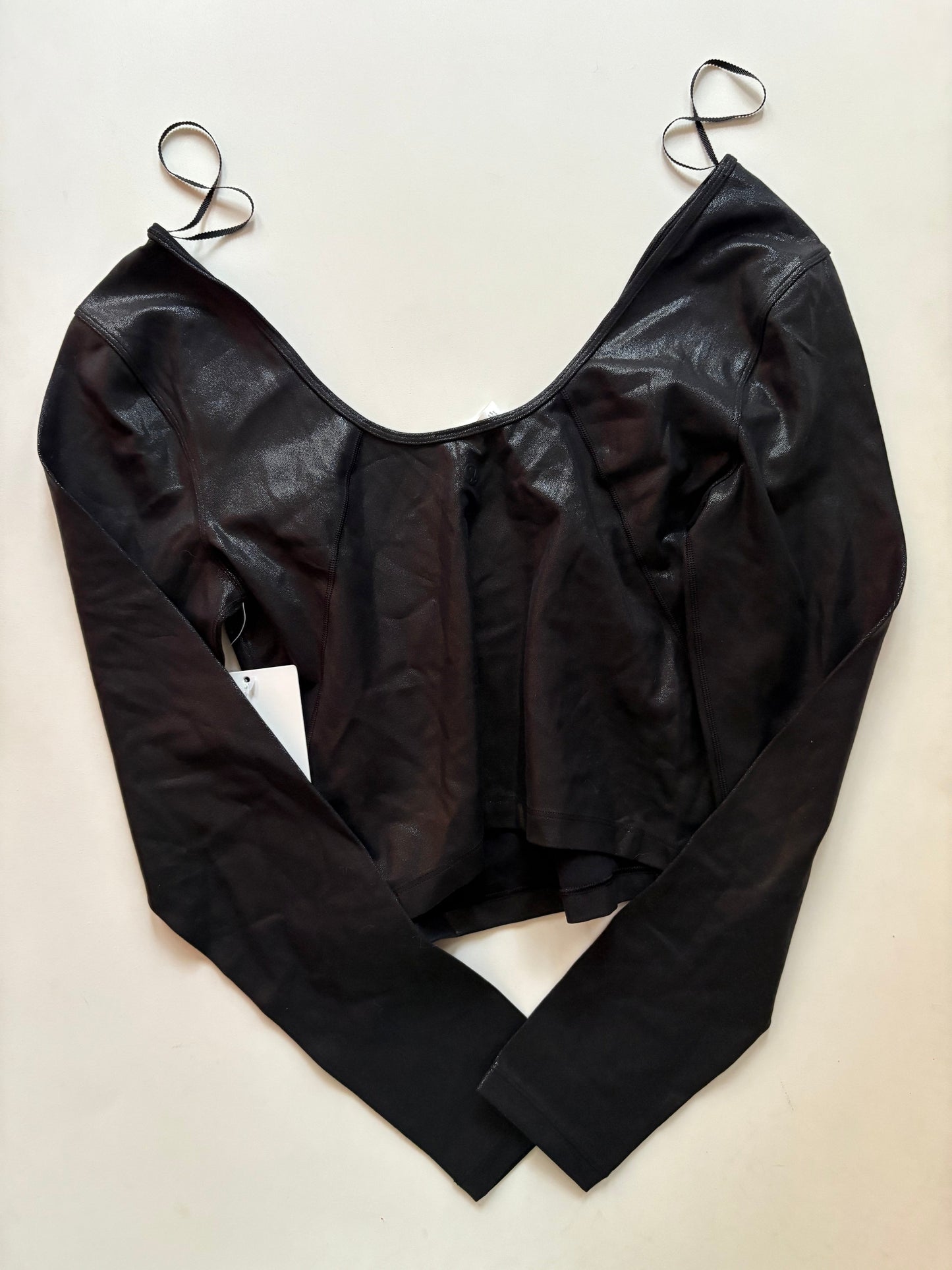 Athletic Top Long Sleeve Crewneck By Lululemon In Black, Size: M