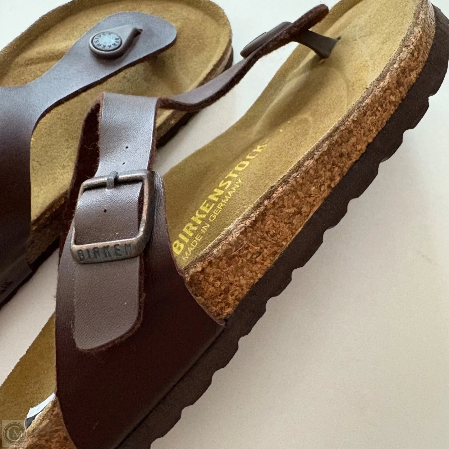 Sandals Flats By Birkenstock In Brown, Size: 8.5