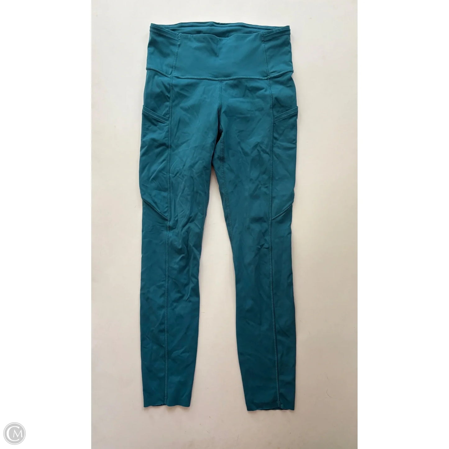 Athletic Leggings By Lululemon In Teal, Size: S