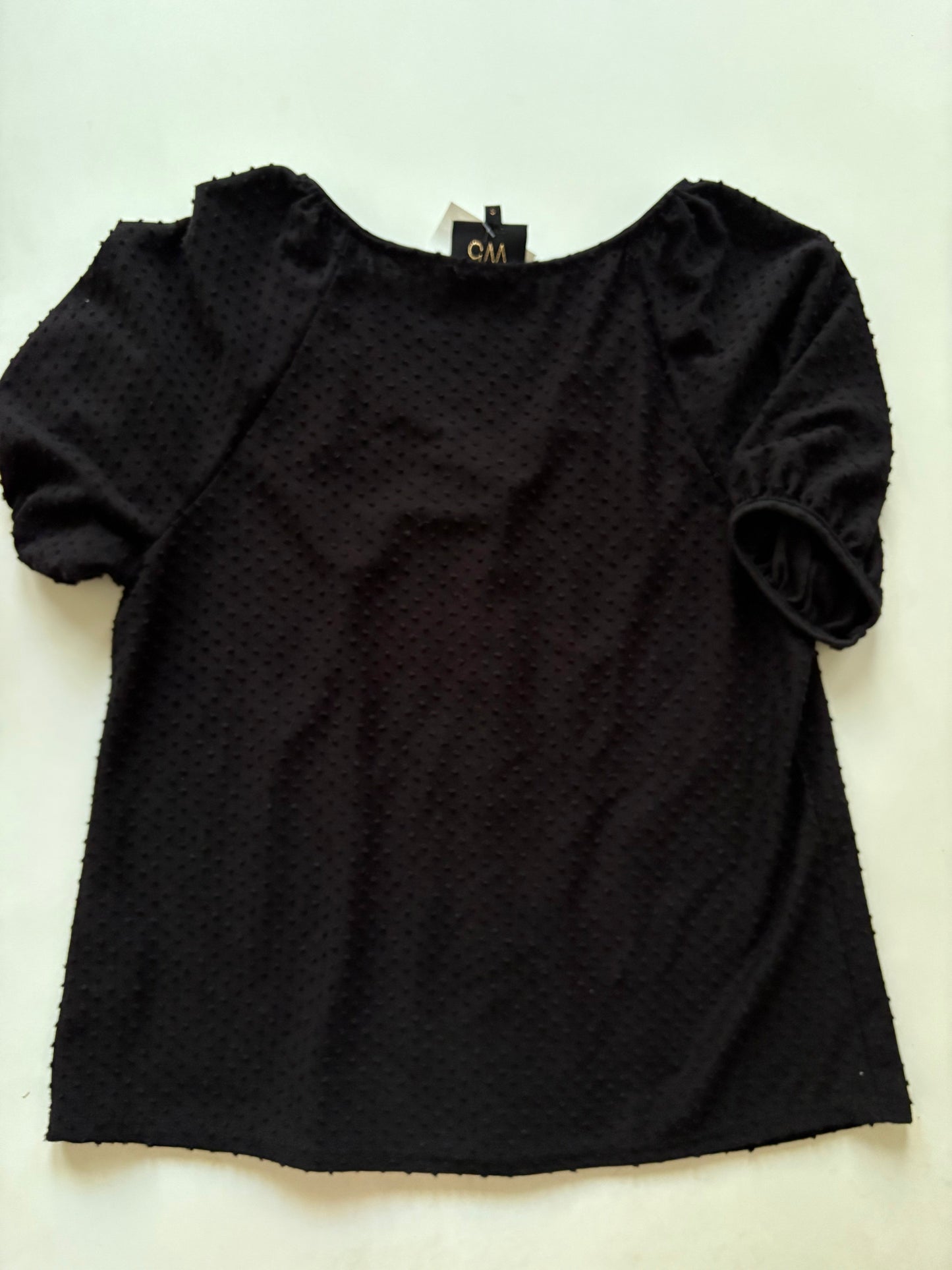 Top Short Sleeve By W5 In Black, Size: S