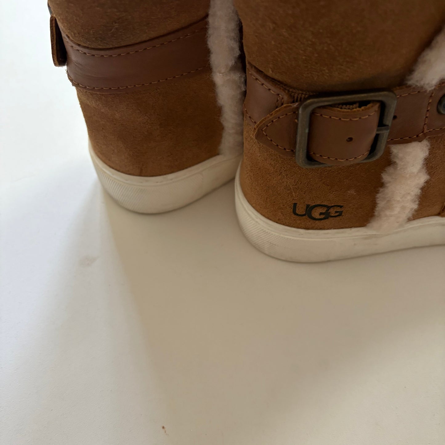 Boots Designer By Ugg In Tan, Size: 7
