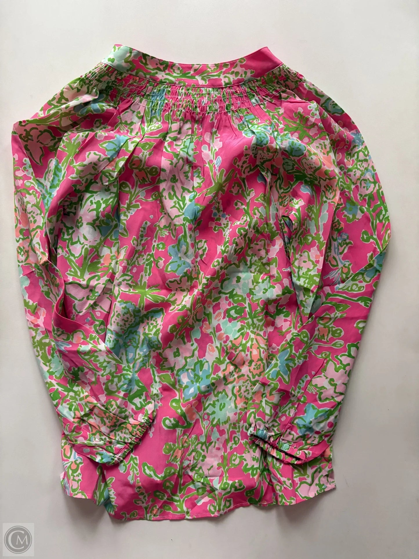 Blouse Long Sleeve By Lilly Pulitzer In Multi-colored, Size: Xs