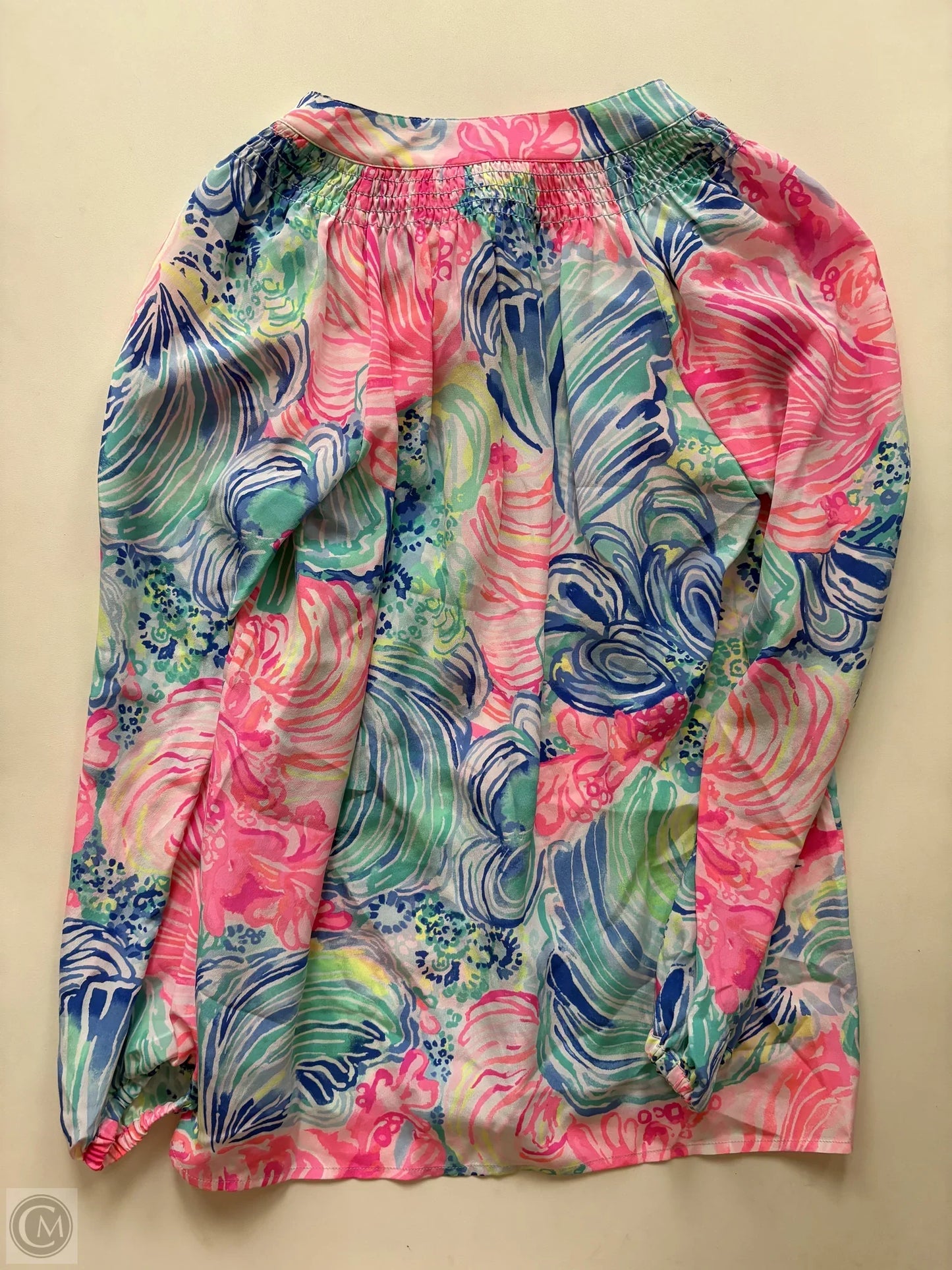 Blouse Long Sleeve By Lilly Pulitzer In Multi-colored, Size: Xxs