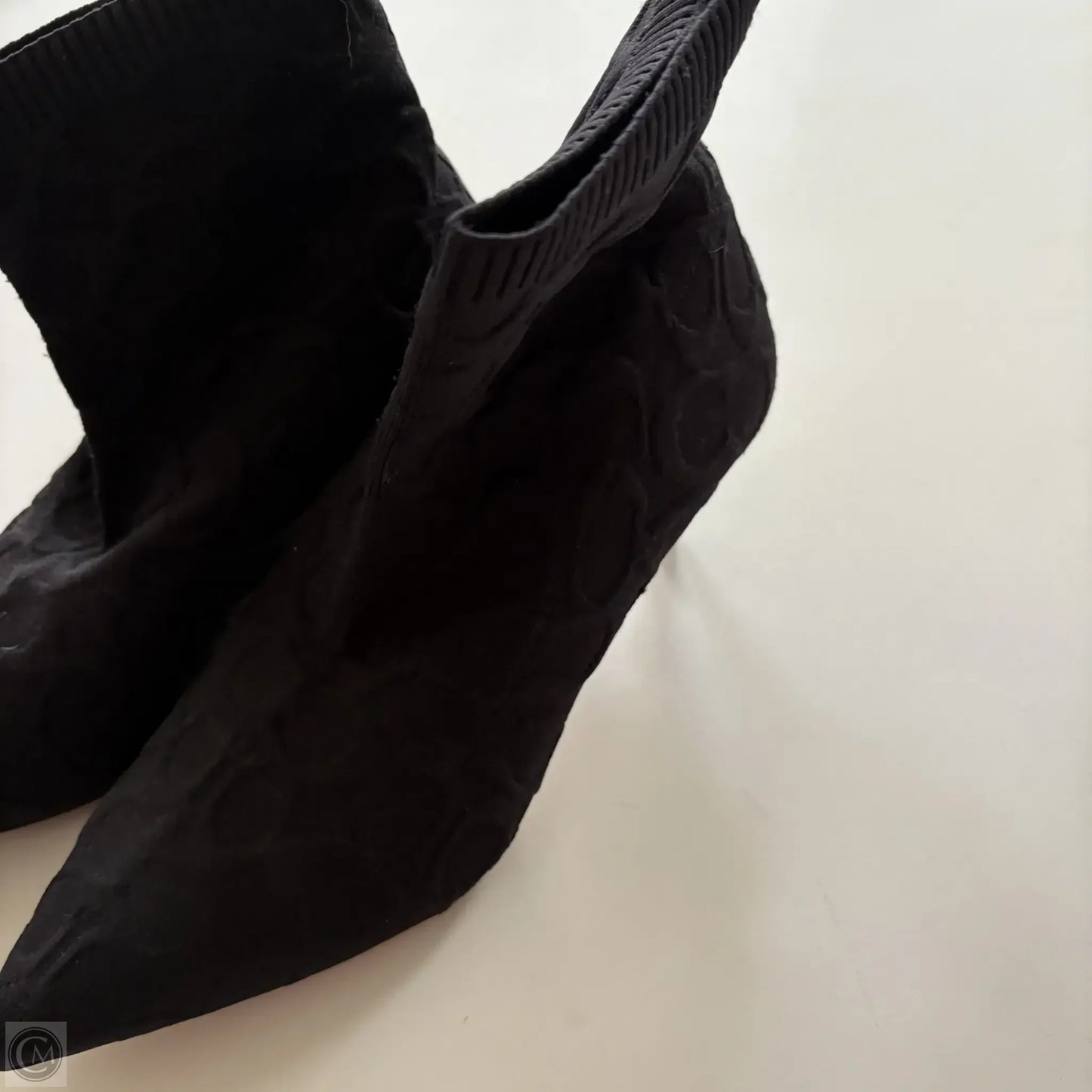 Boots Designer By Coach In Black, Size: 8.5