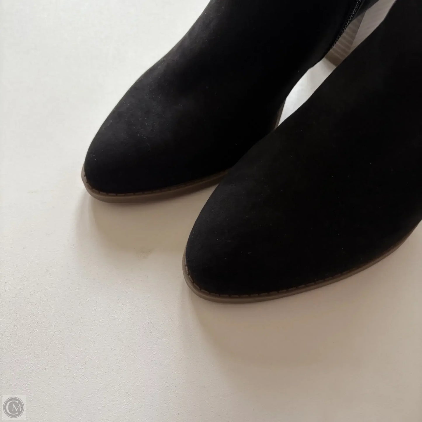 Boots Ankle Heels By SM In Black, Size: 6.5