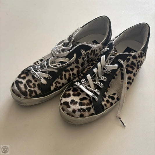 Shoes Luxury Designer By Golden Goose In Animal Print, Size: size 41