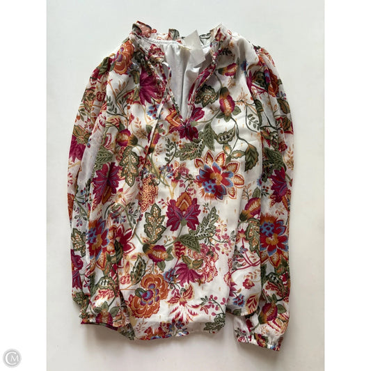 Blouse Long Sleeve By autres In Floral Print, Size: S