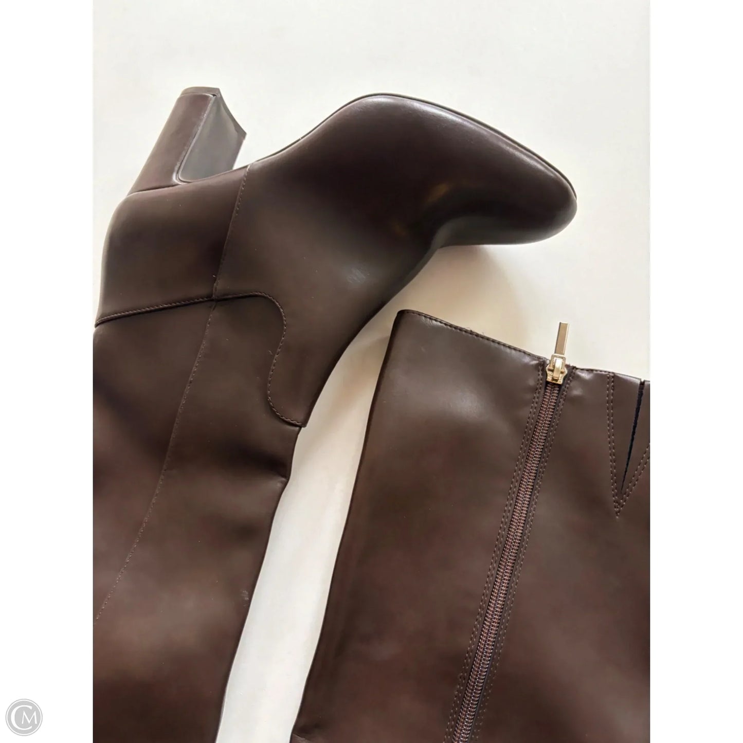 Boots Knee Heels By Crown And Ivy In Brown, Size: 8