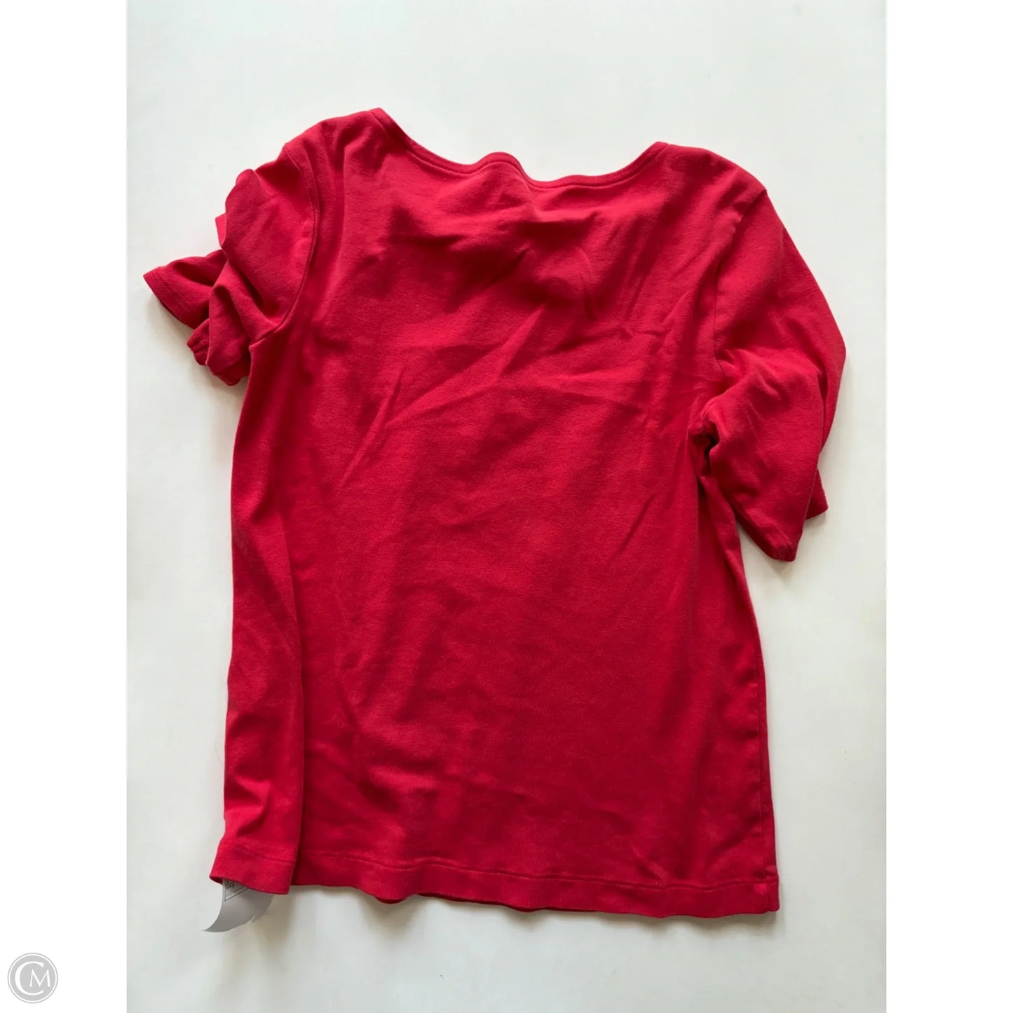 Top Short Sleeve By Chicos In Red, Size: M