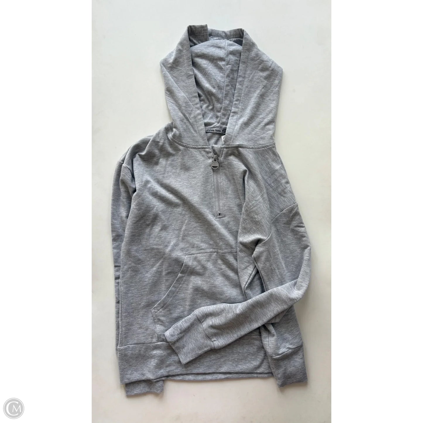 Jacket Fleece By Jones New York In Grey, Size: L