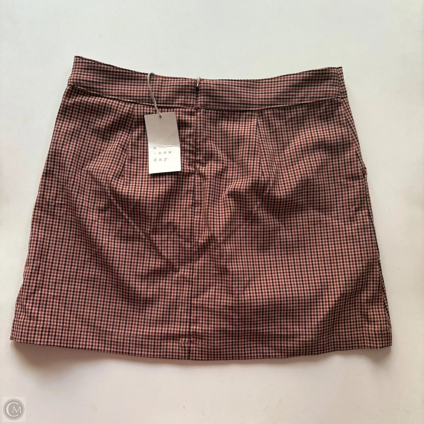 Skirt Mini & Short By A New Day In Plaid Pattern, Size: S