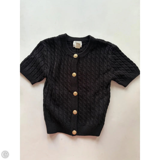 Sweater Cardigan By H&m In Black, Size: Xs