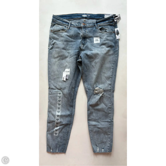 Jeans Straight By Old Navy In Blue, Size: 16