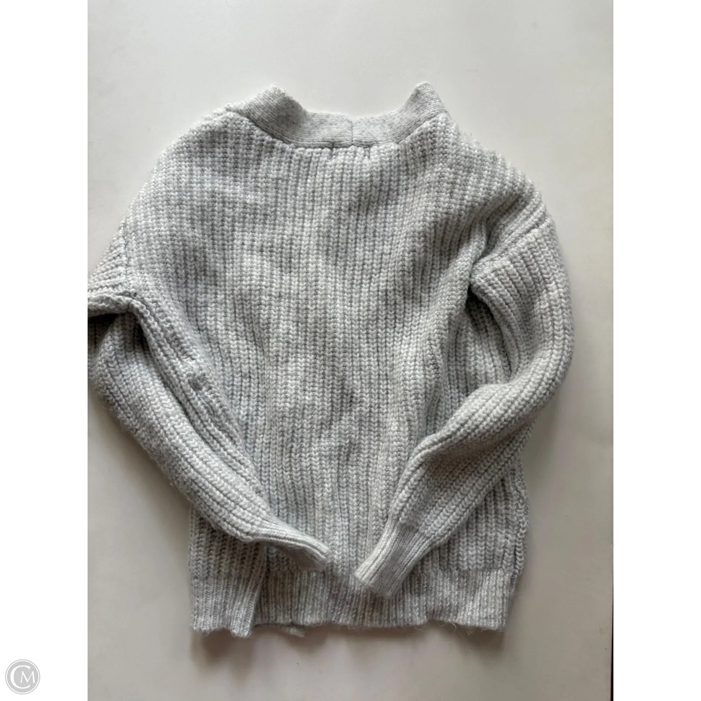 Sweater Cardigan By Absolutely In Grey, Size: S