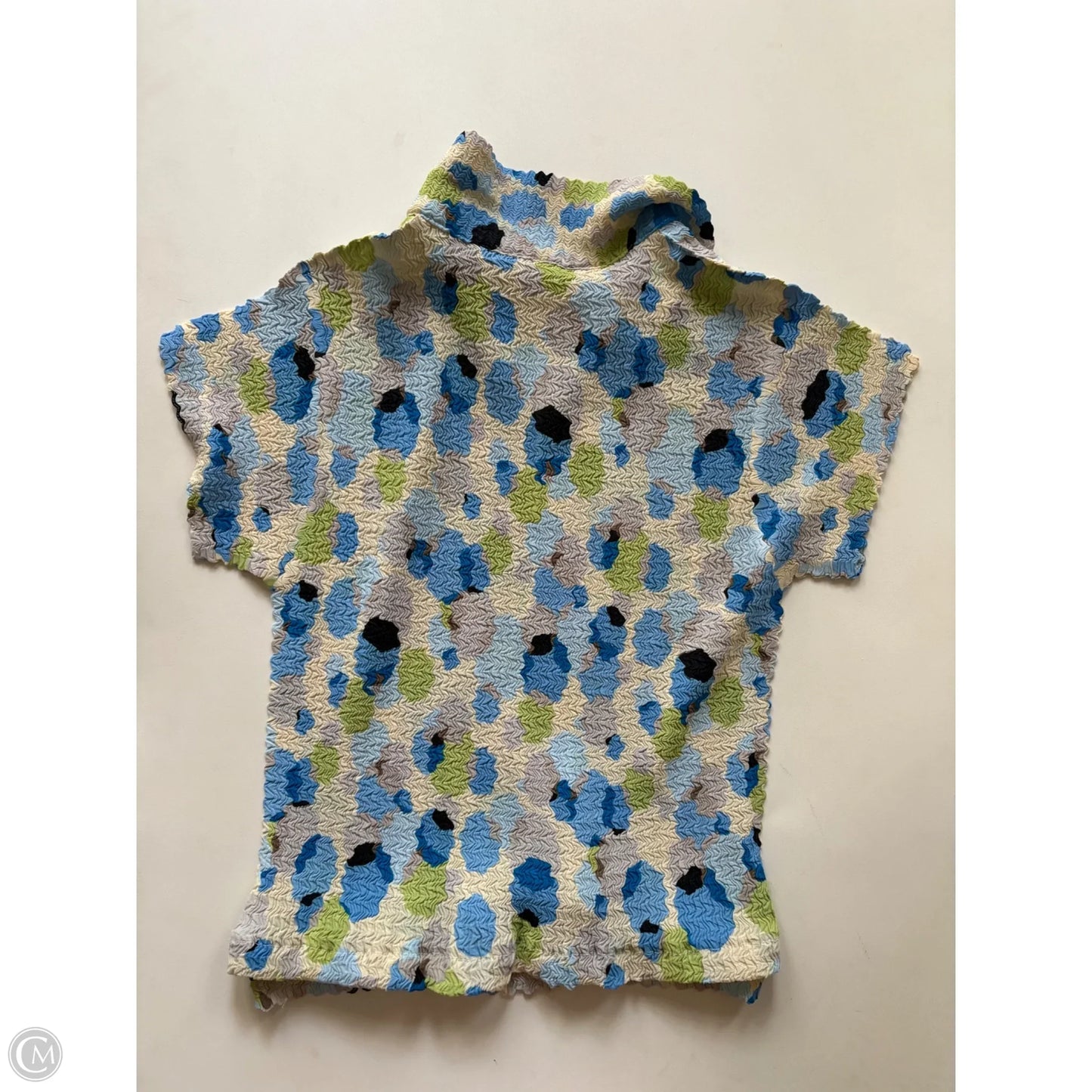 Top Short Sleeve By Le Caviar In Multi-colored, Size: L