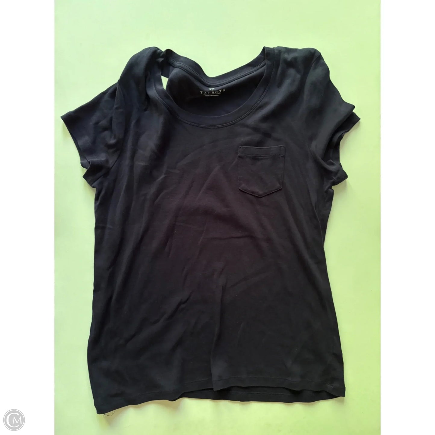 Top Short Sleeve By Talbots In Blue, Size: Lp