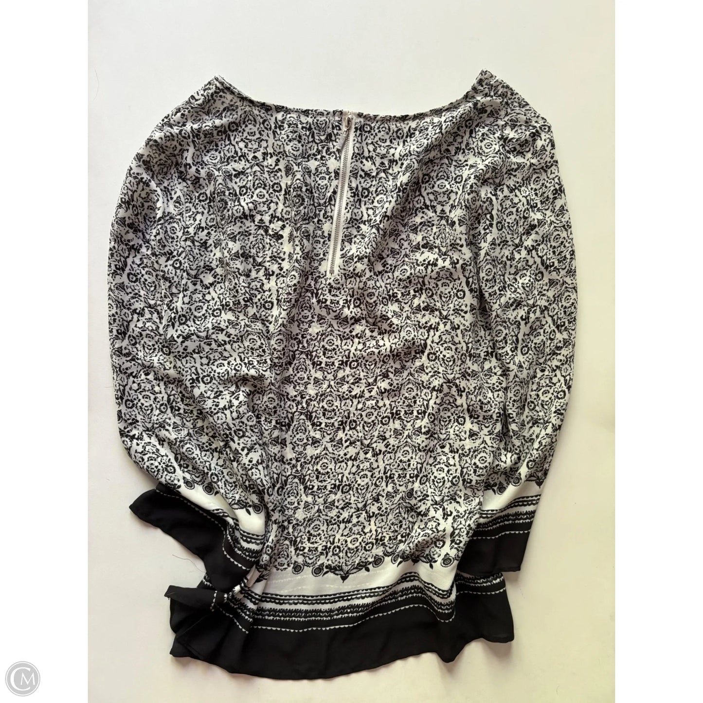 Blouse Long Sleeve By Rose And Olive In Black, Size: L