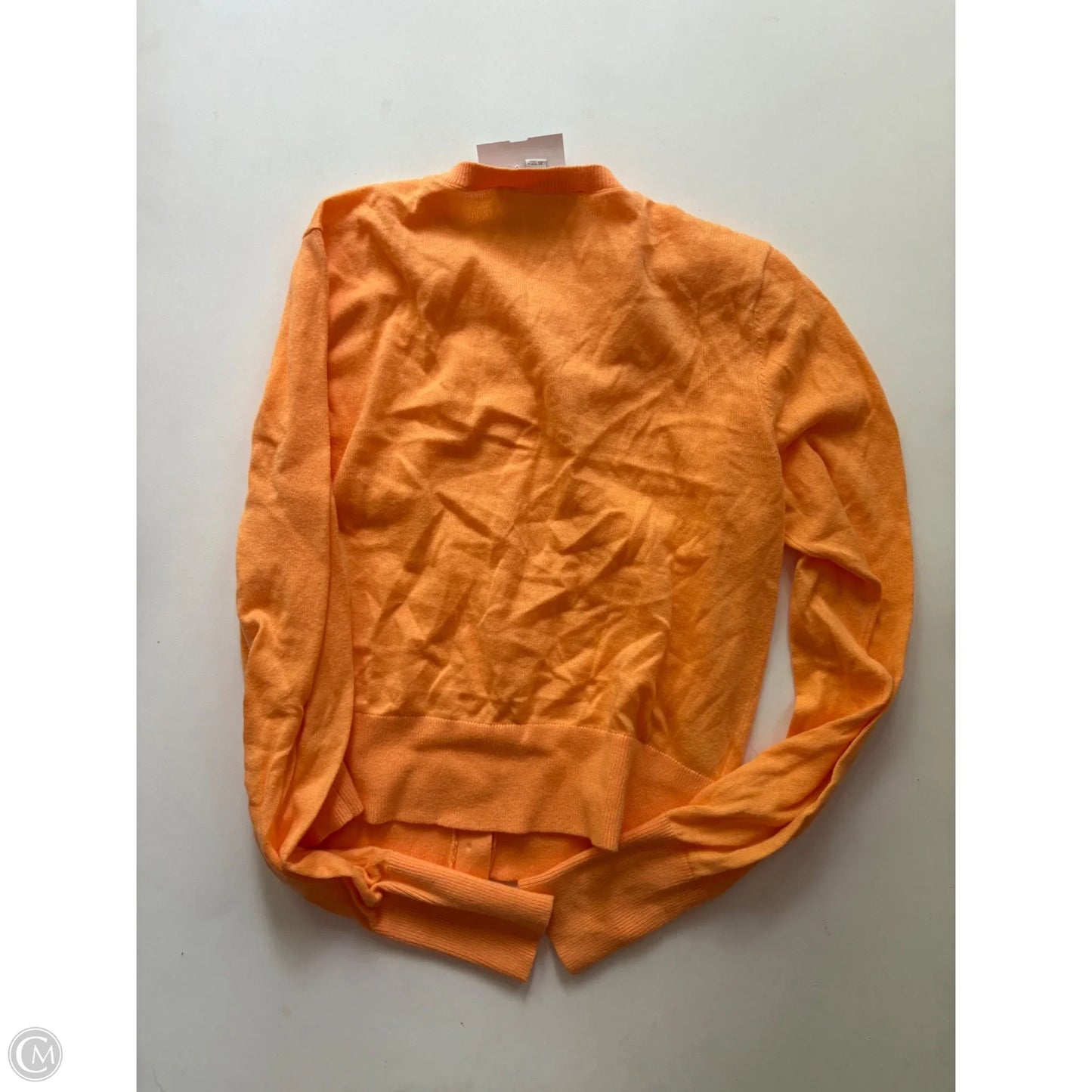 Sweater Cardigan By Loft In Orange, Size: Xs