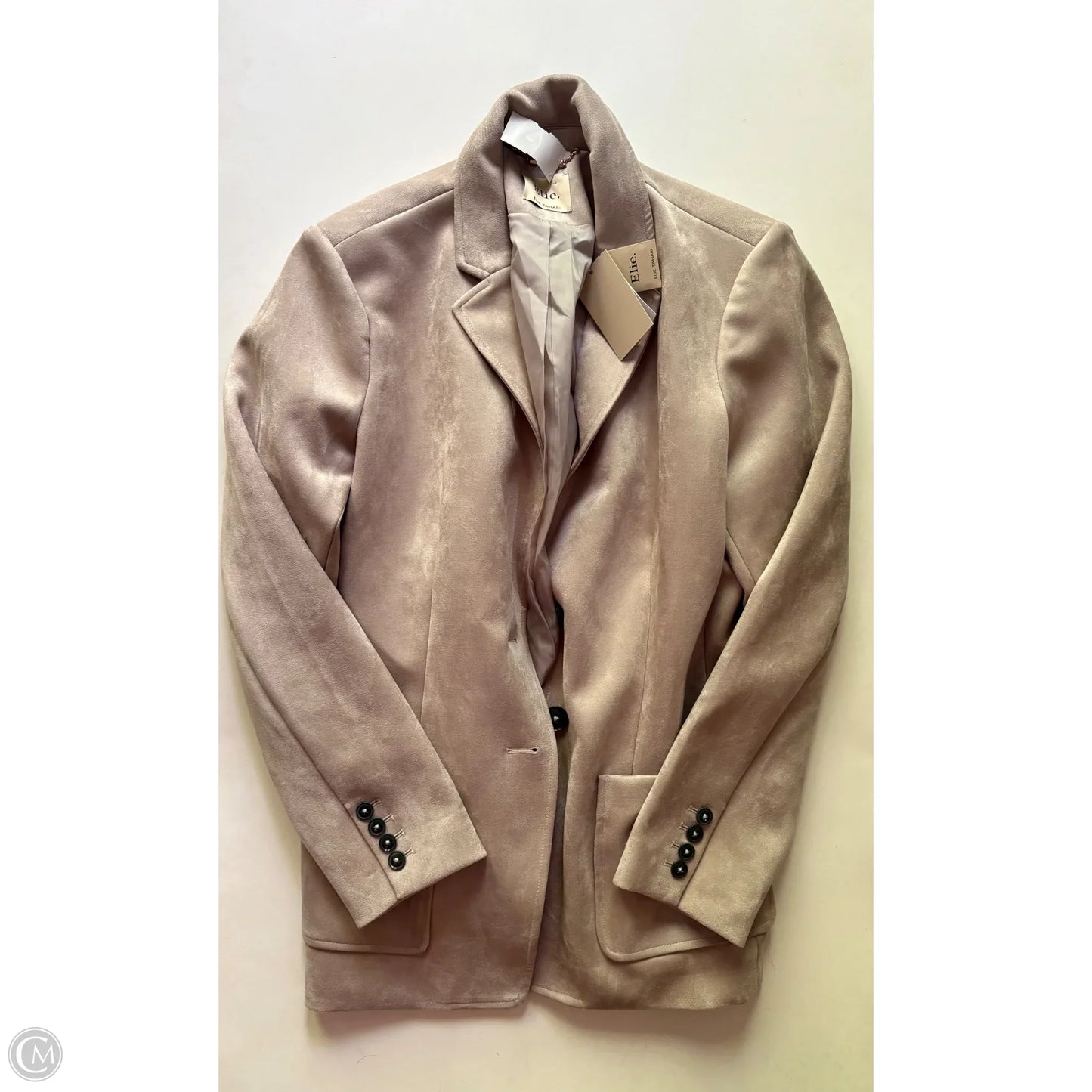 Jacket Moto By Elie Tahari In Beige, Size: Xl