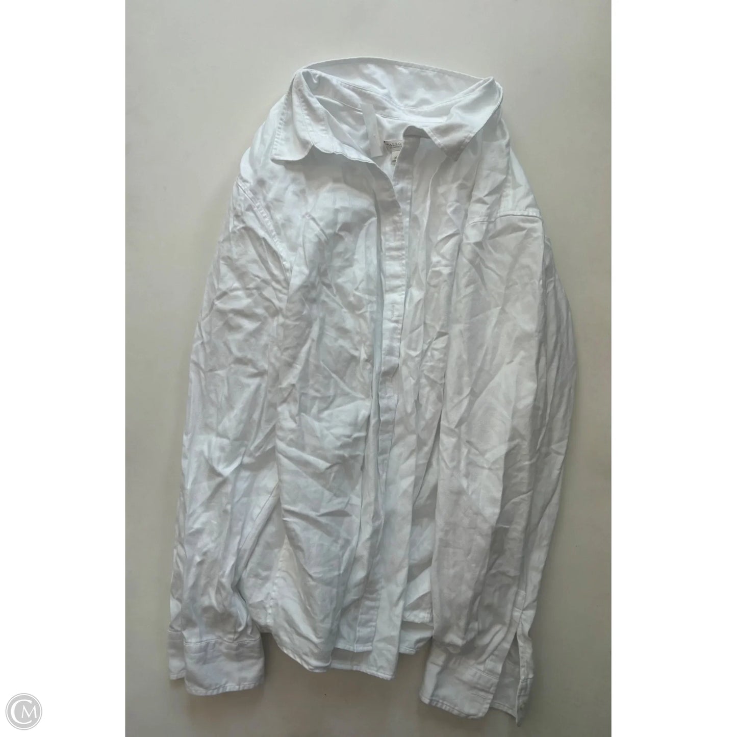 Top Long Sleeve By Talbots In White, Size: 3x