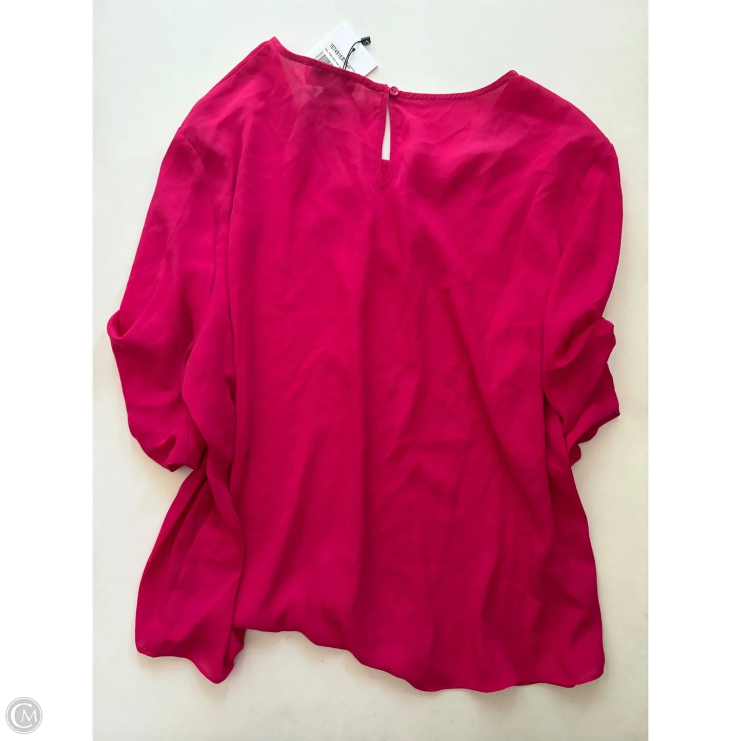 Blouse Short Sleeve By Gibson And Latimer In Pink, Size: 2x