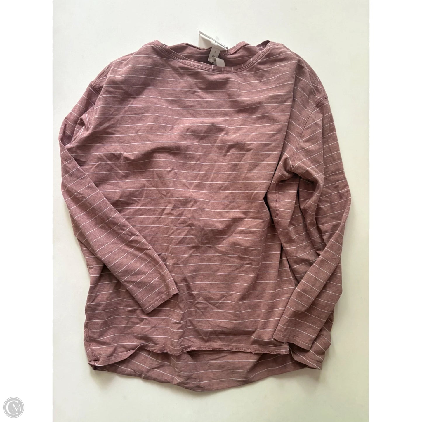 Athletic Top Long Sleeve Crewneck By Lululemon In Brown, Size: S