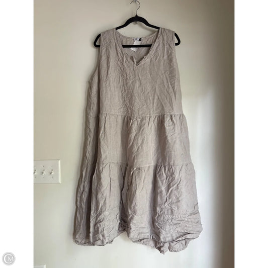 Dress Casual Maxi By Rosemarie In Tan, Size: 2x