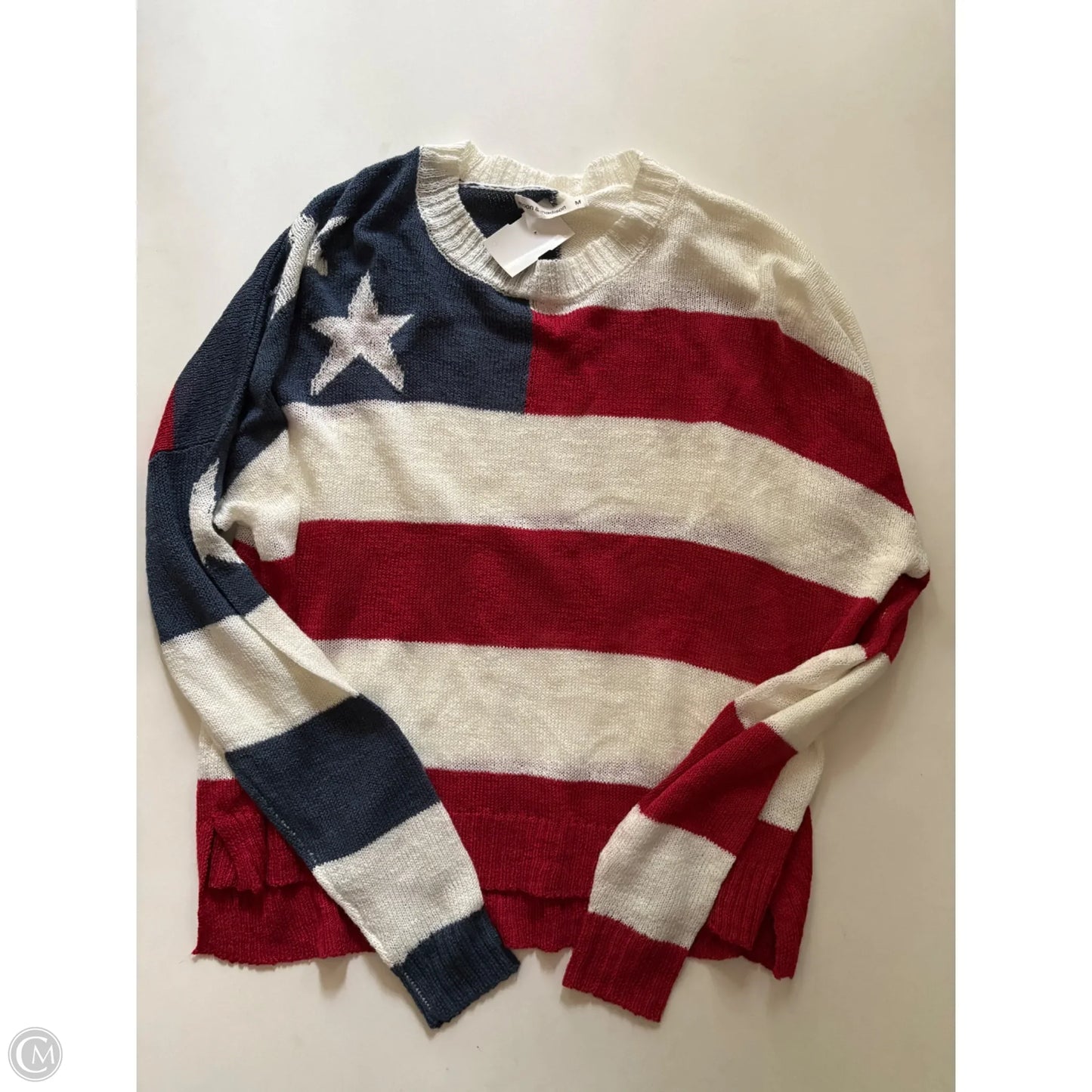 Sweater By Moon & Madison In Striped Pattern, Size: M