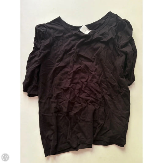 Top Short Sleeve By Sanctuary In Black, Size: 2x