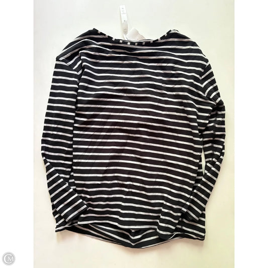 Athletic Top Long Sleeve Crewneck By Lululemon In Striped Pattern, Size: S