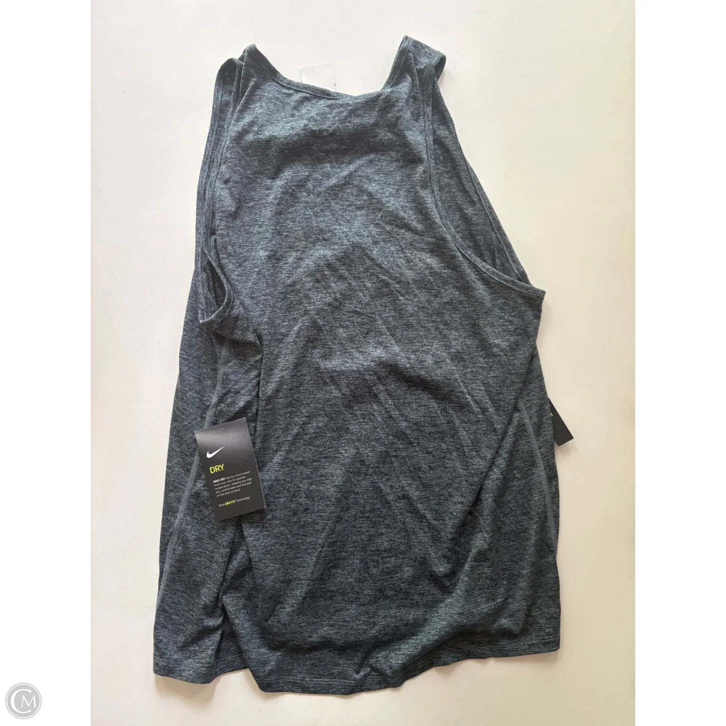 Athletic Tank Top By Nike Apparel In Grey, Size: L