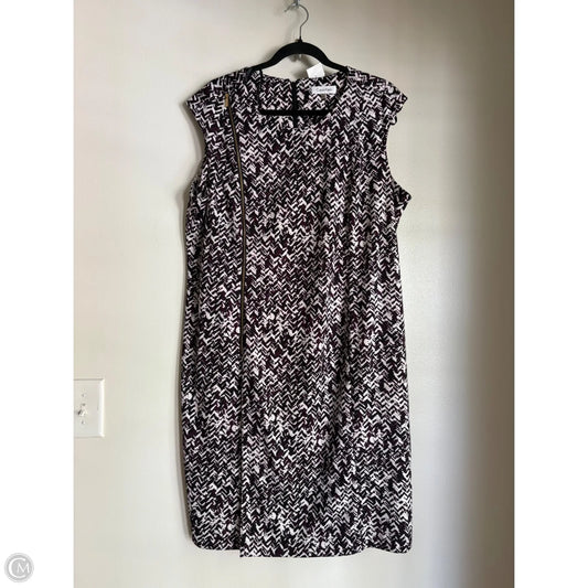 Dress Work By Calvin Klein In Purple, Size: Xl