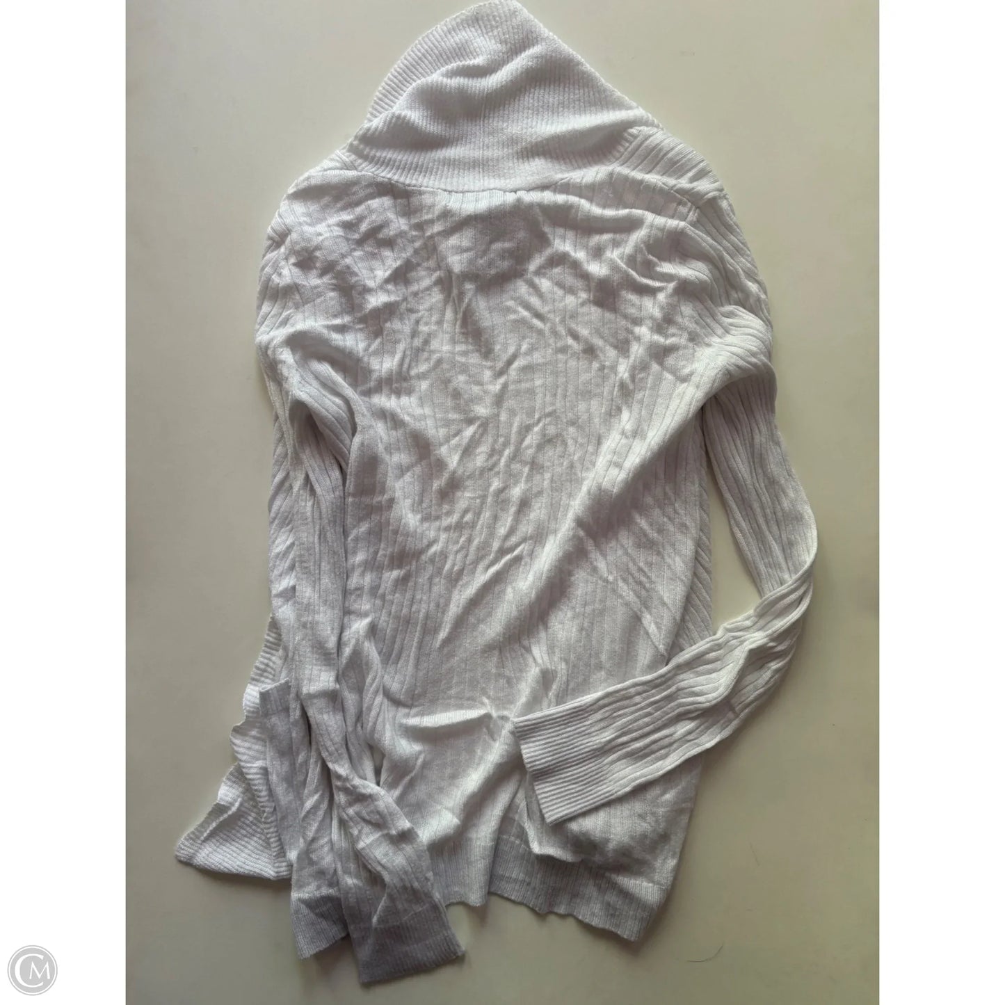 Sweater Cardigan By Liz Claiborne In White, Size: S