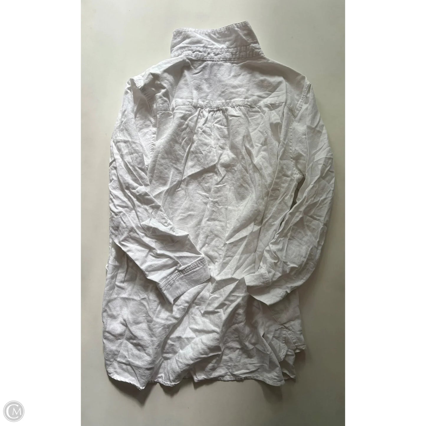 Top Long Sleeve By Jones And Co In White, Size: 2x