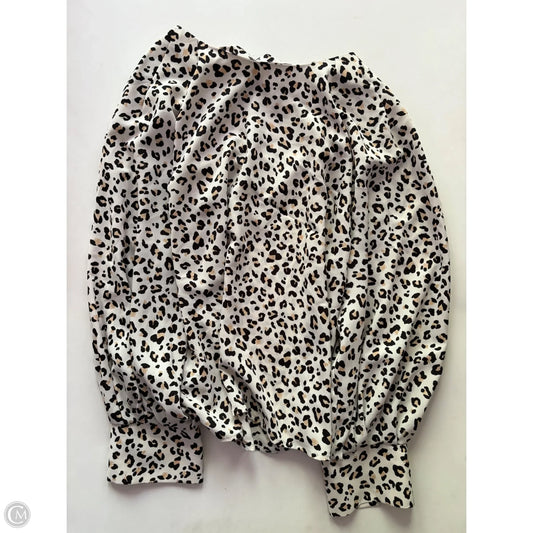 Blouse Long Sleeve By Nine West Apparel In Yellow, Size: Xl