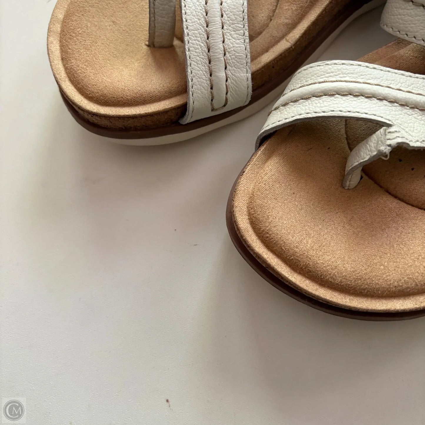 Sandals Flats By Clarks In White, Size: 7