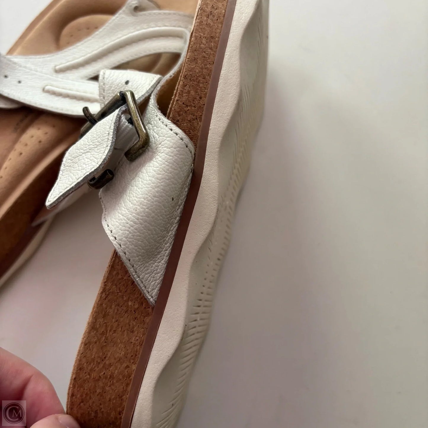 Sandals Flats By Clarks In White, Size: 7