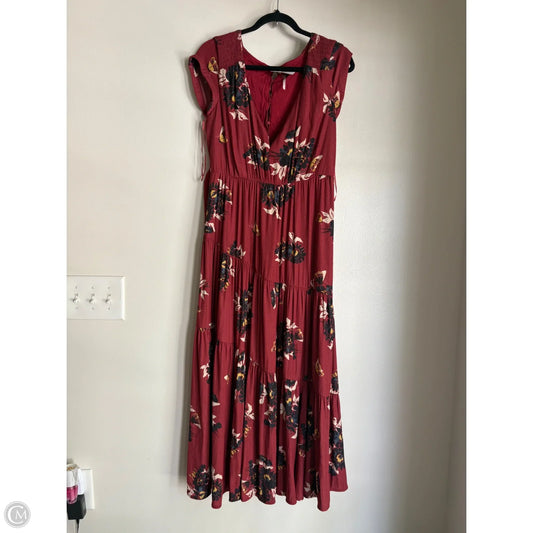 Dress Casual Maxi By Free People In Floral Print, Size: S