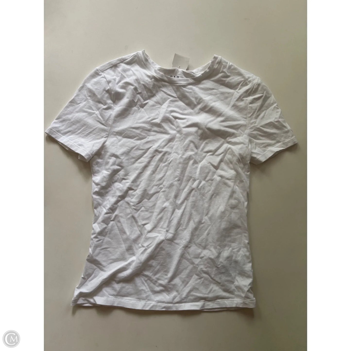 Top Short Sleeve By Gap In White, Size: M