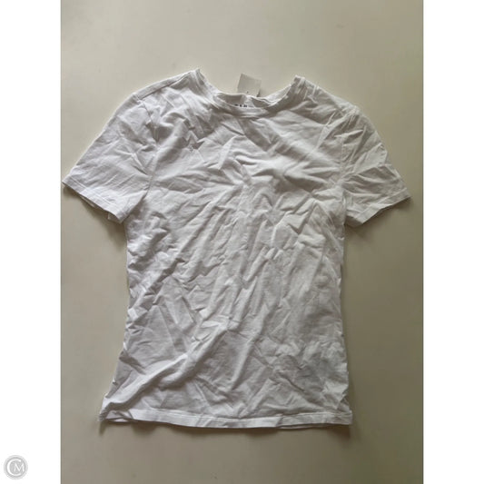 Top Short Sleeve By Gap In White, Size: M