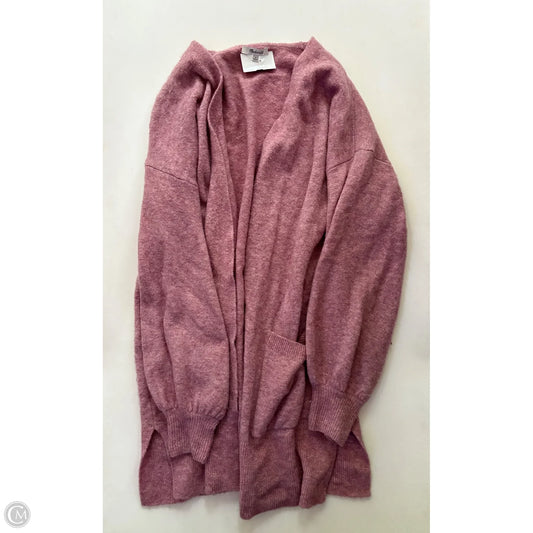 Sweater Cardigan By Madewell In Pink, Size: L
