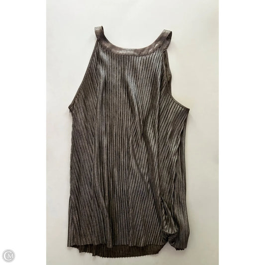 Top Sleeveless By Torrid In Silver, Size: 3x