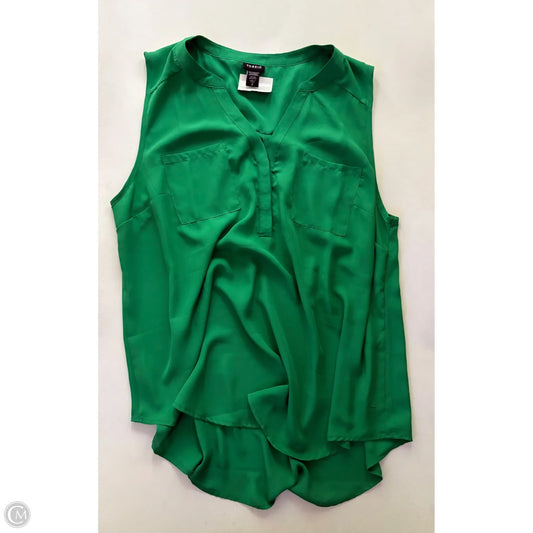 Blouse Sleeveless By Torrid In Green, Size: 2x