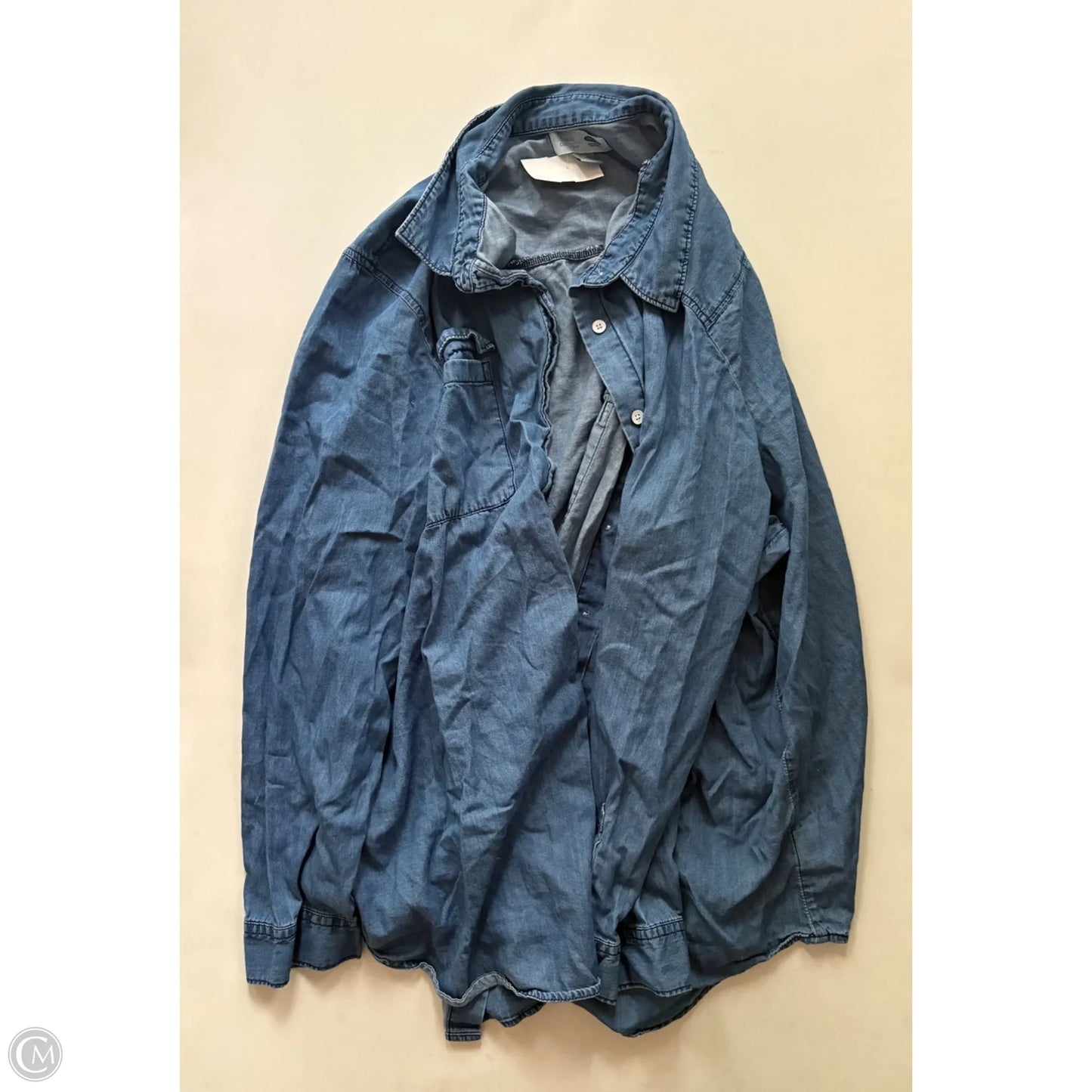 Top Long Sleeve By Old Navy In Blue, Size: 3x