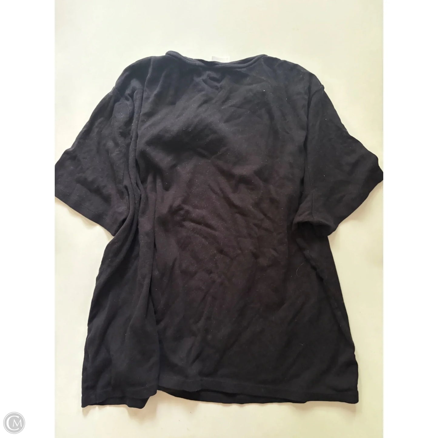 Top Short Sleeve Basic By Talbots In Black, Size: 3x