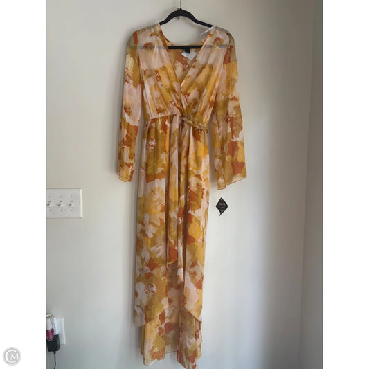 Dress Casual Maxi By Kate & Lilly In Yellow, Size: Medium