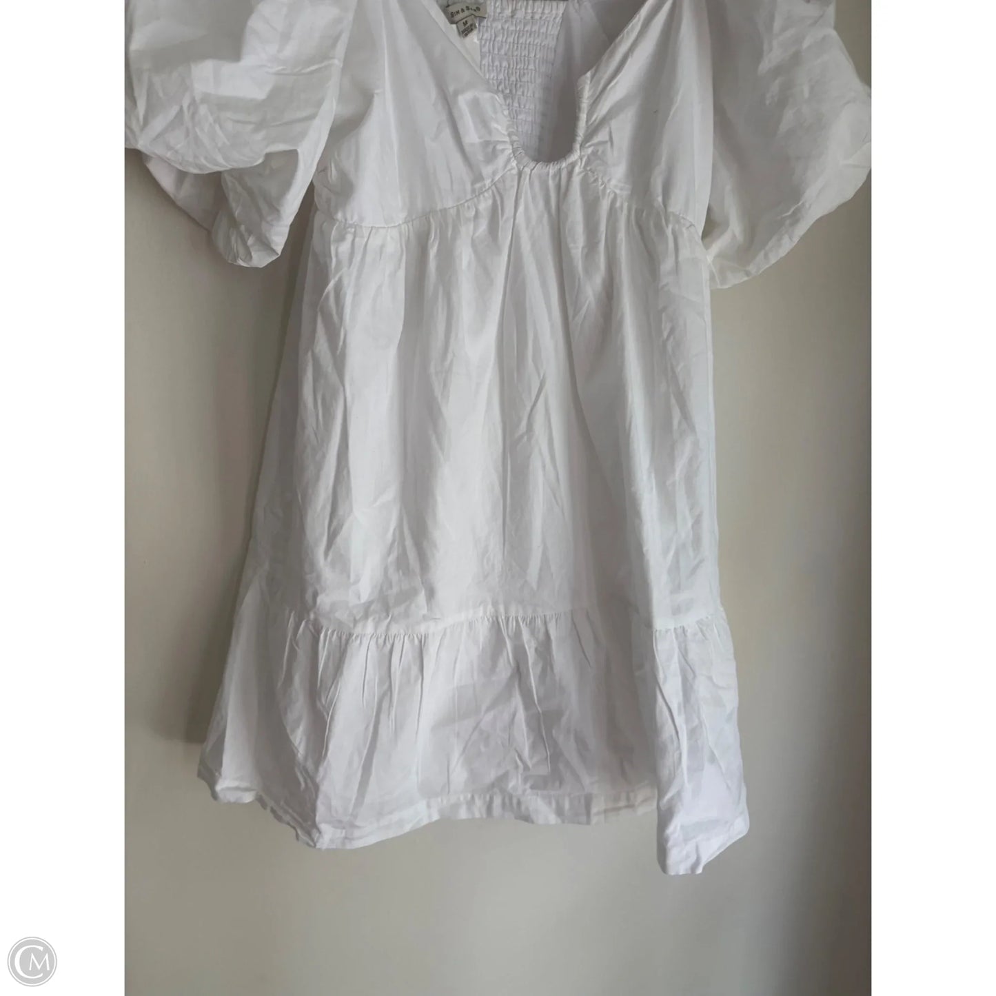Dress Casual Midi By Sim & Sam In White, Size: M