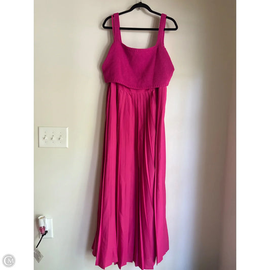 Dress Party Long By Anthropologie In Pink, Size: 1x