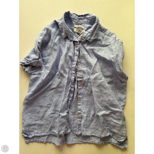Top Short Sleeve By Rachel Zoe In Blue, Size: L