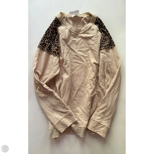 Sweatshirt Crewneck By Umgee In Animal Print, Size: 1x